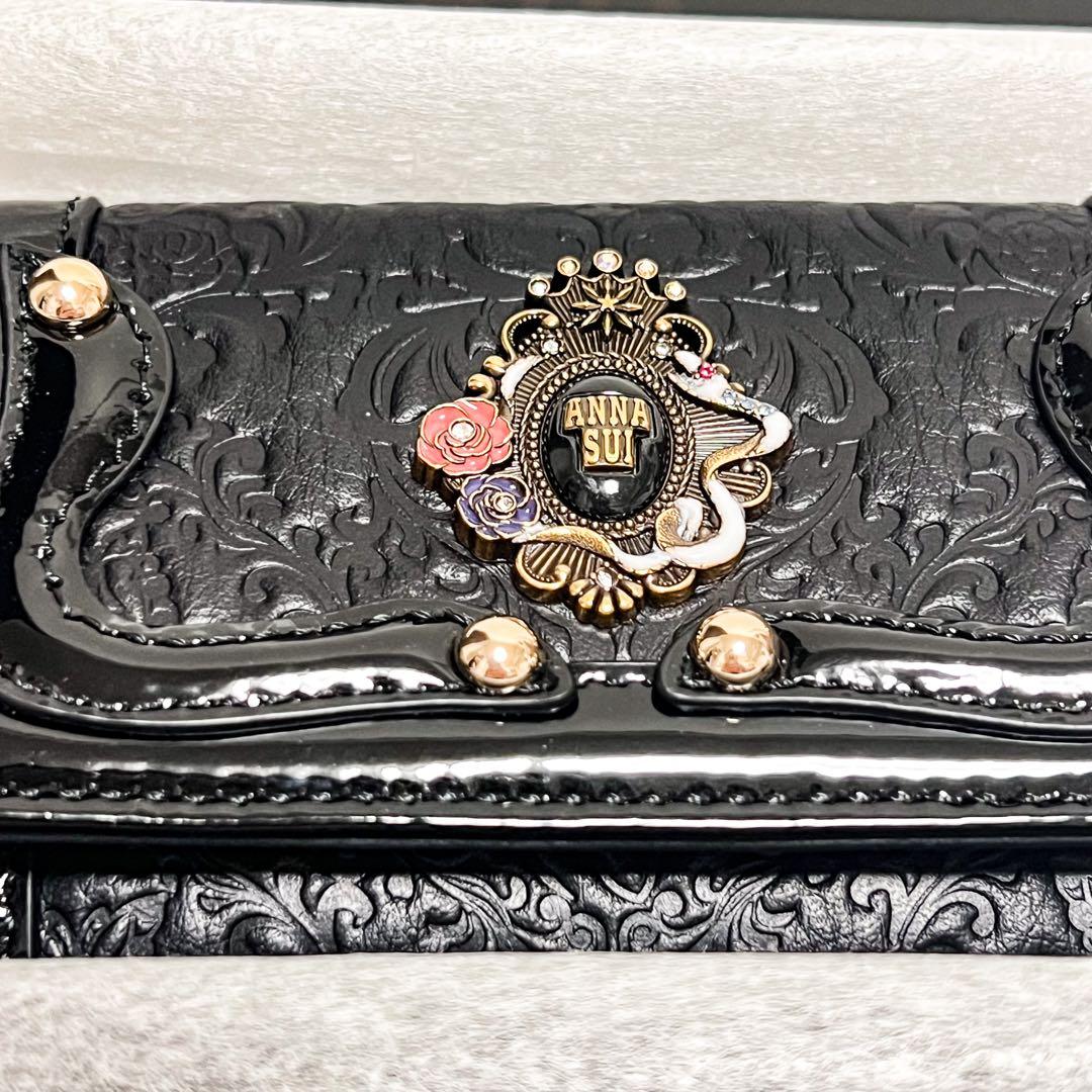 [ANNA SUI] キーケース 本革 レディース セルパン 牛革 レザー