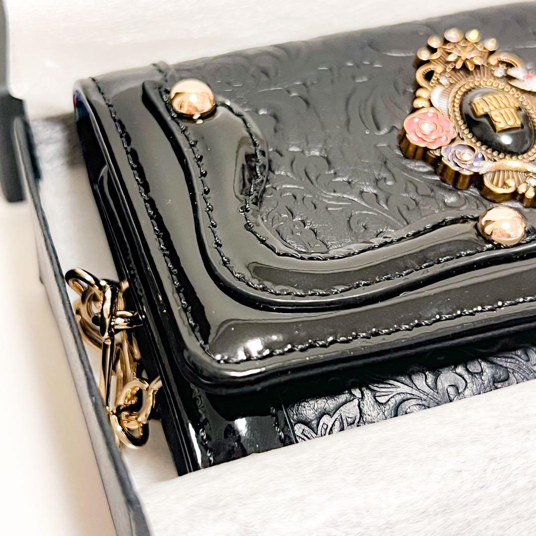 [ANNA SUI] キーケース 本革 レディース セルパン 牛革 レザー