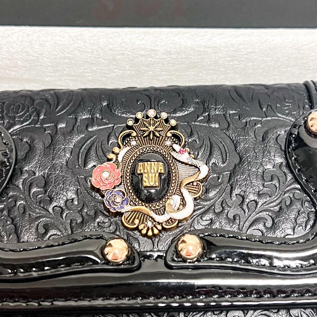 [ANNA SUI] キーケース 本革 レディース セルパン 牛革 レザー
