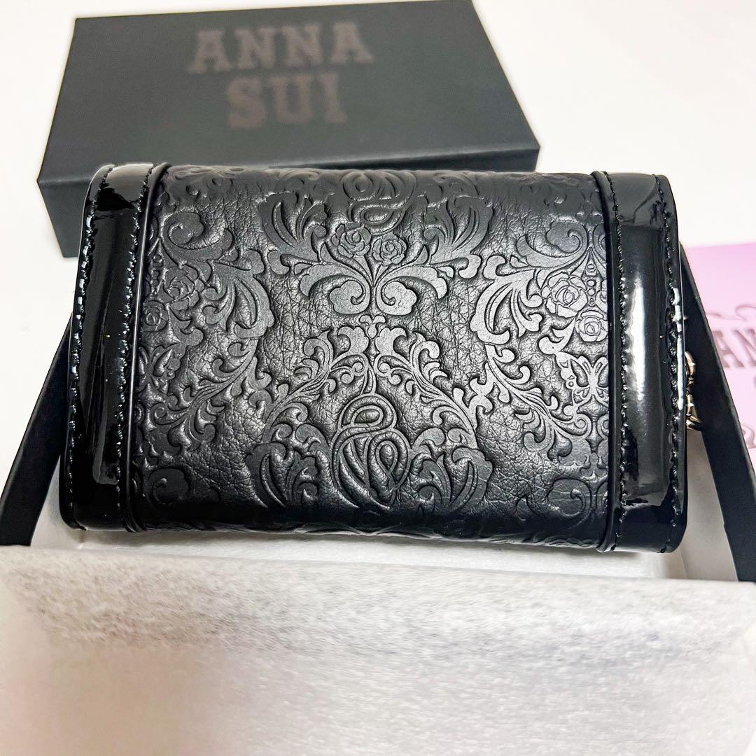 [ANNA SUI] キーケース 本革 レディース セルパン 牛革 レザー