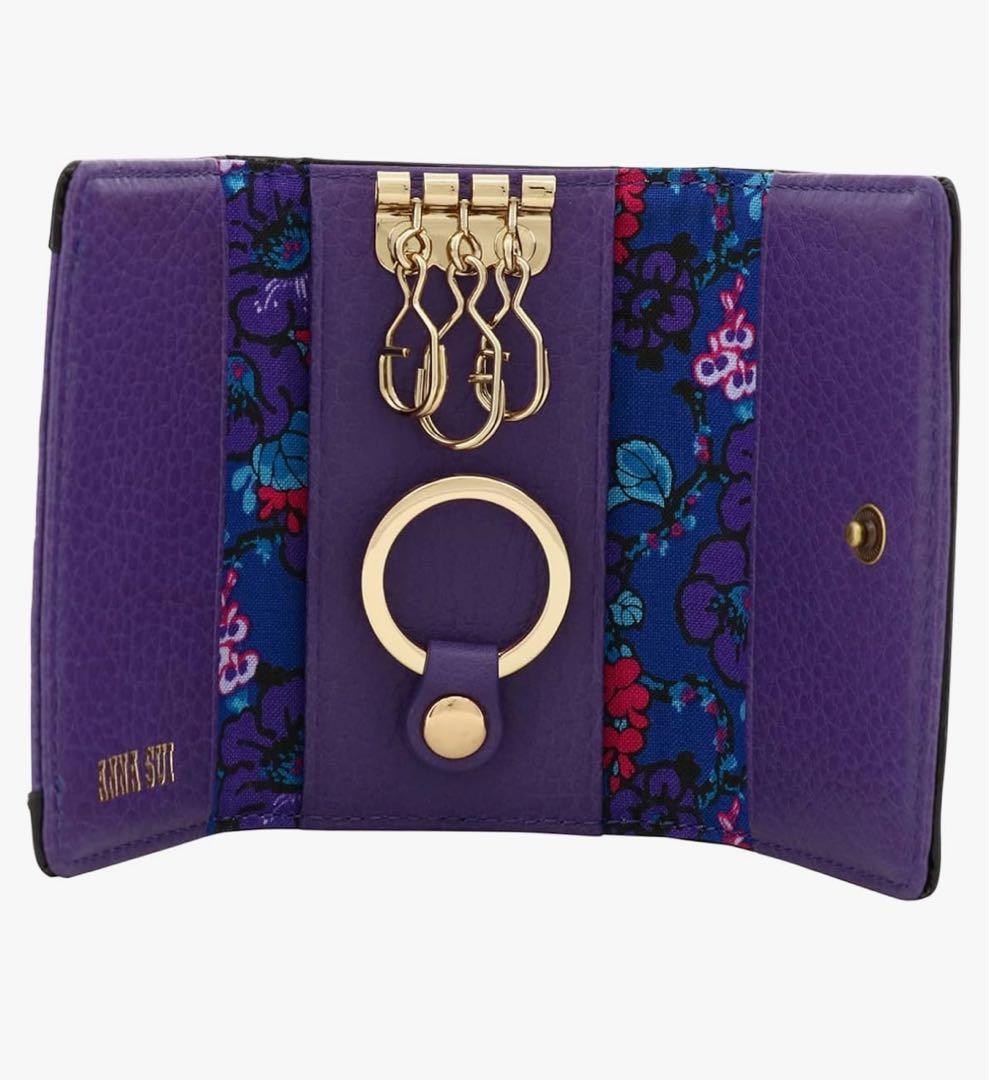 [ANNA SUI] キーケース 本革 レディース セルパン 牛革 レザー