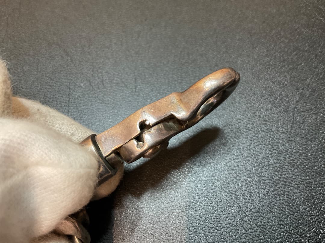 marcos マルコス シルバー × ウッド ウォレットチェーン