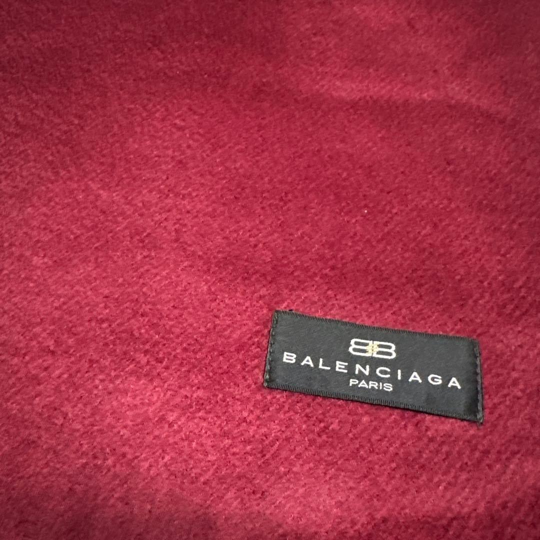 極美品！BALENCIAGA バレンシアガ　カシミア　ストール　大判マフラー