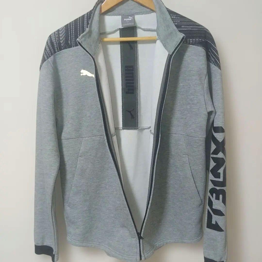 【値下げ】Puma メンズトレーニングジャケット グレーL　❪注意パンツXL❫