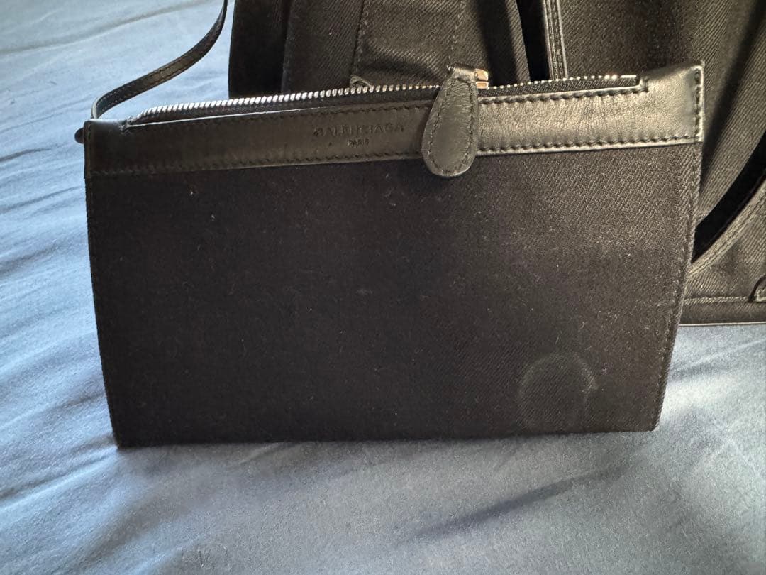 BALENCIAGA Navy スモールカバス S