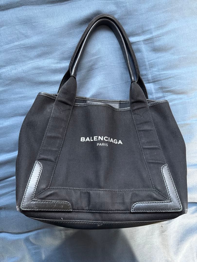 BALENCIAGA Navy スモールカバス S