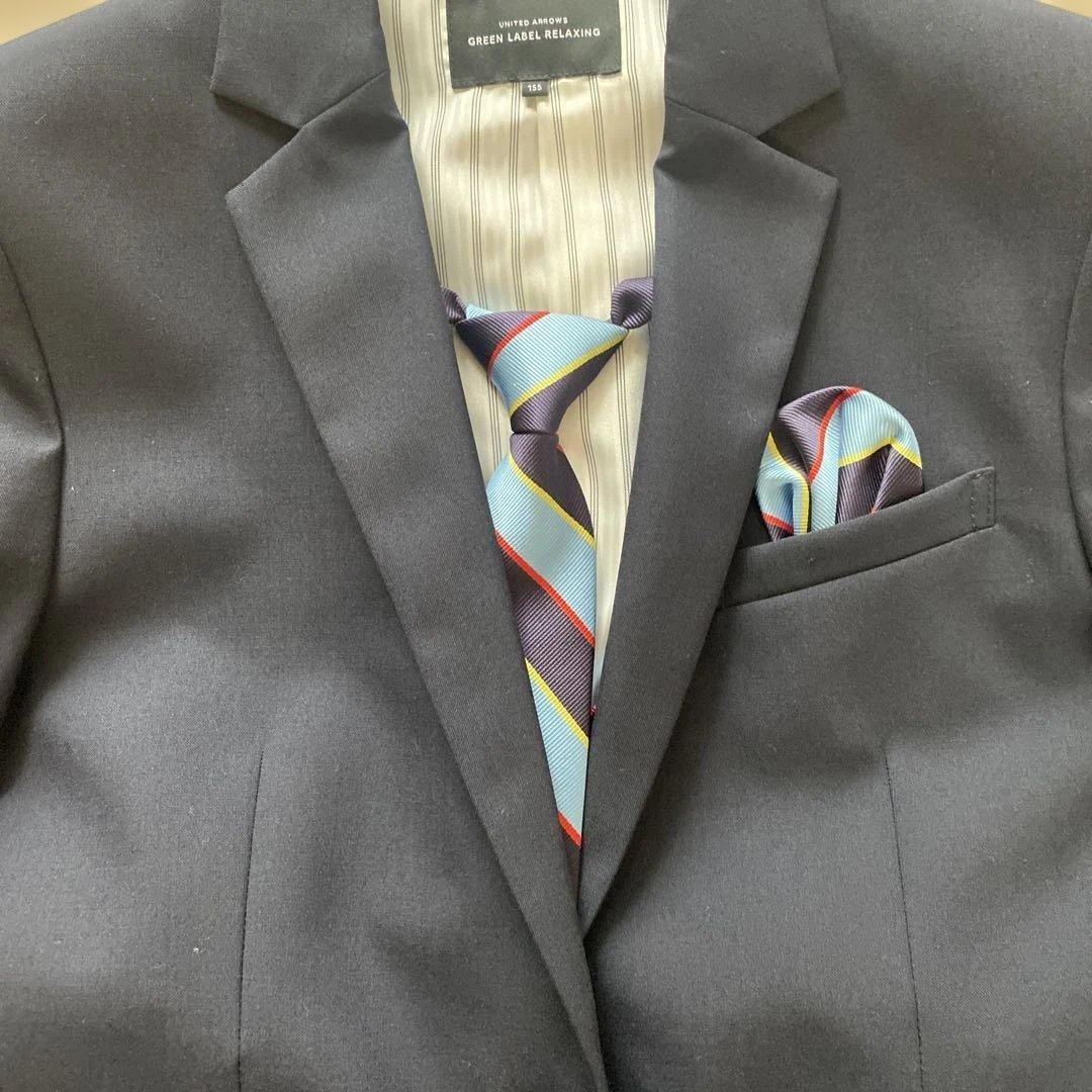 GREEN LABEL RELAXING スーツ 155 ネイビー