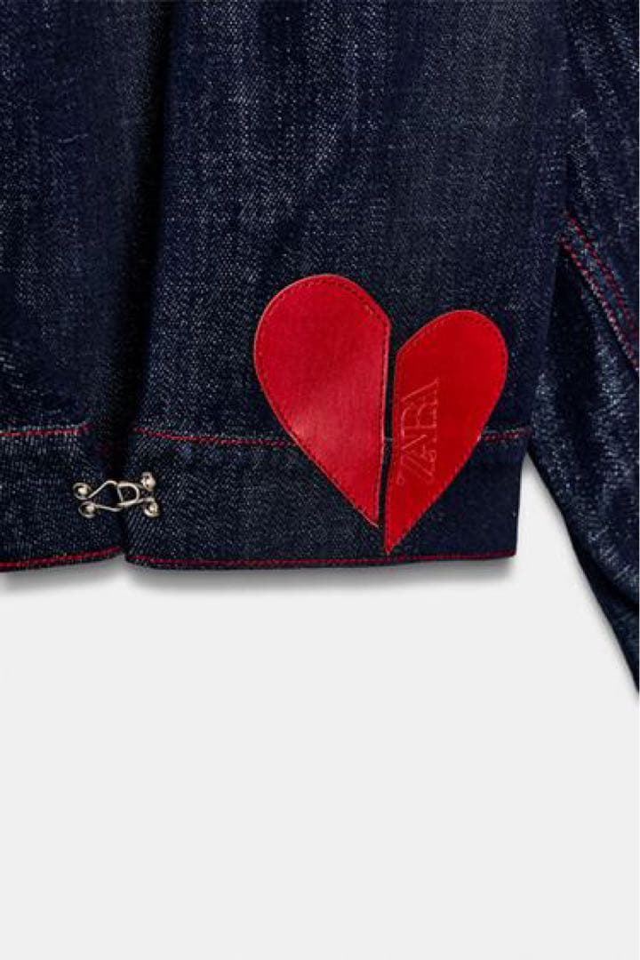 ZARA Z1975肩パッド入りジャケット XSサイズ新品タグ付き　ハート