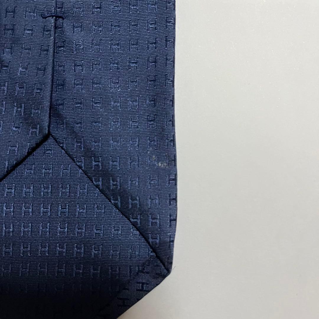 HERMES エルメス シルクネクタイ ファソネ H織り H柄 R469