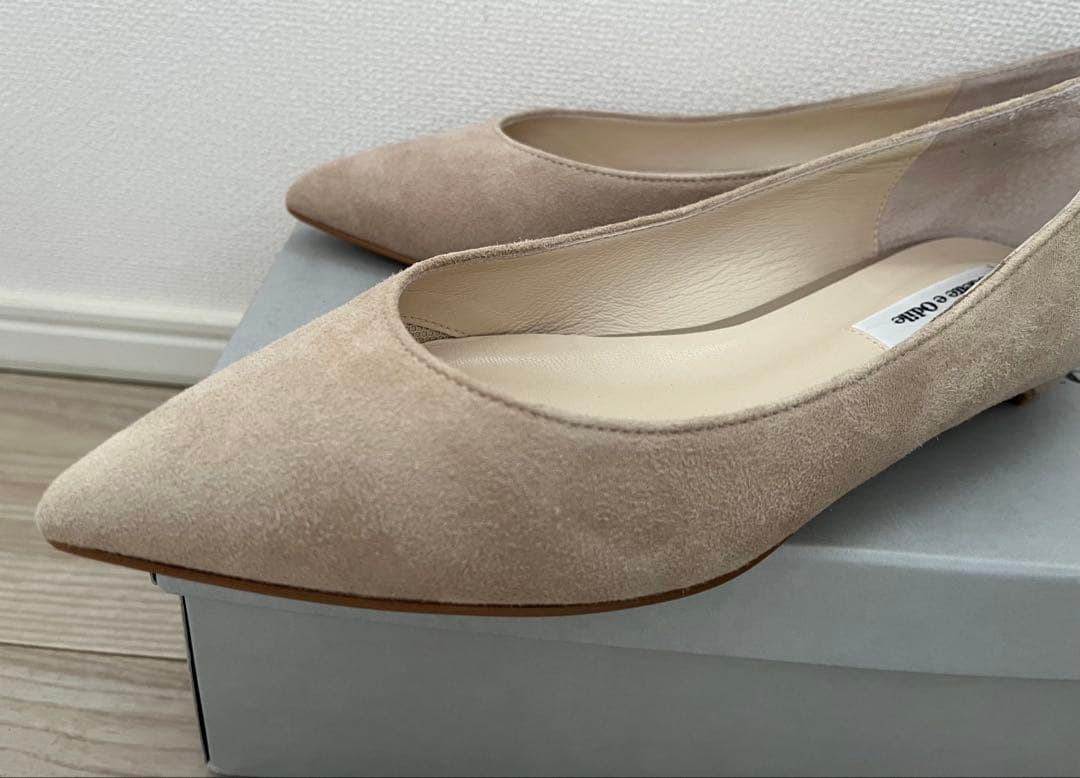【超美品】Odette e Odile ベージュ スエード パンプス