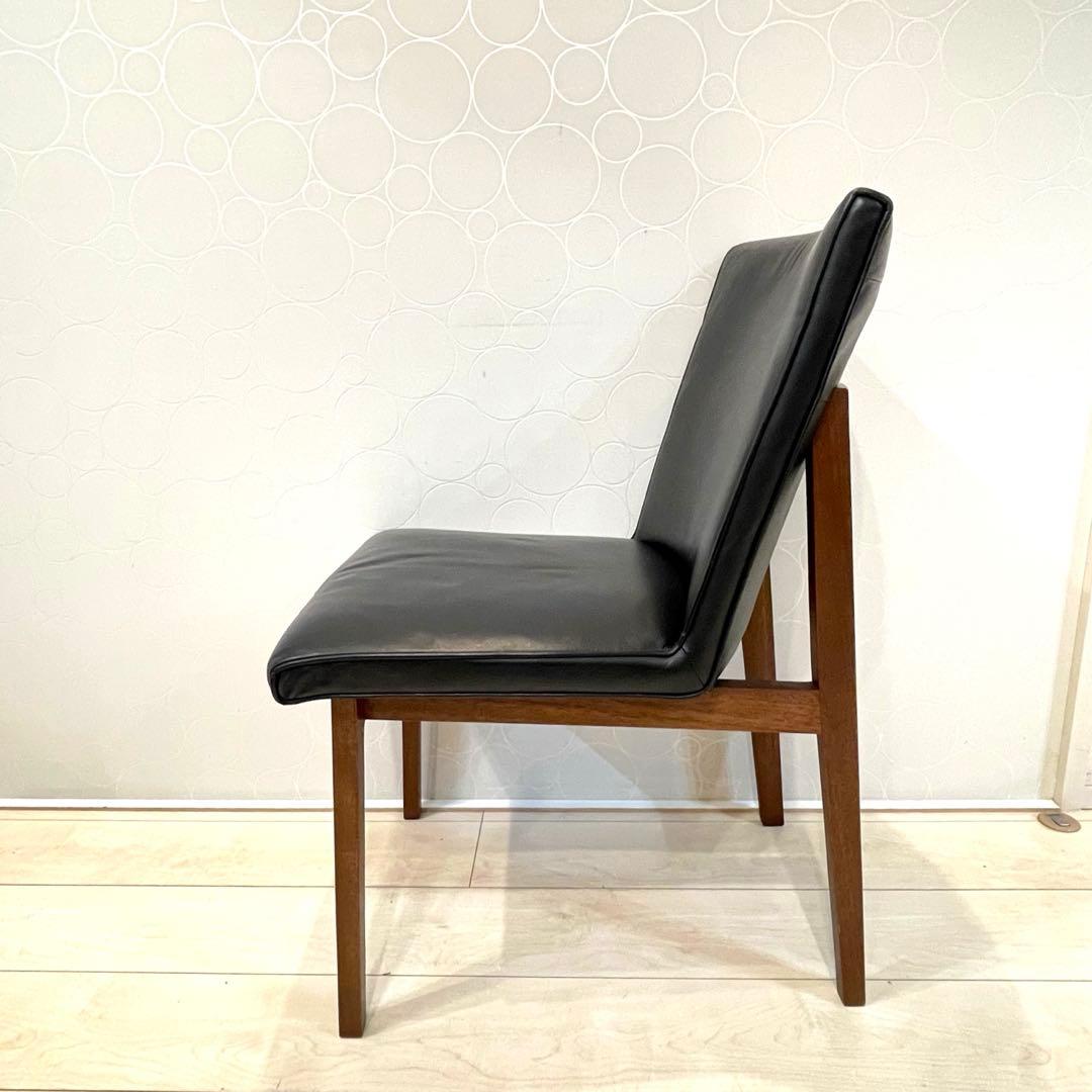 【美品】ACTUS リレート ダイニングチェアC 本革 天然木 北欧 モダン ②