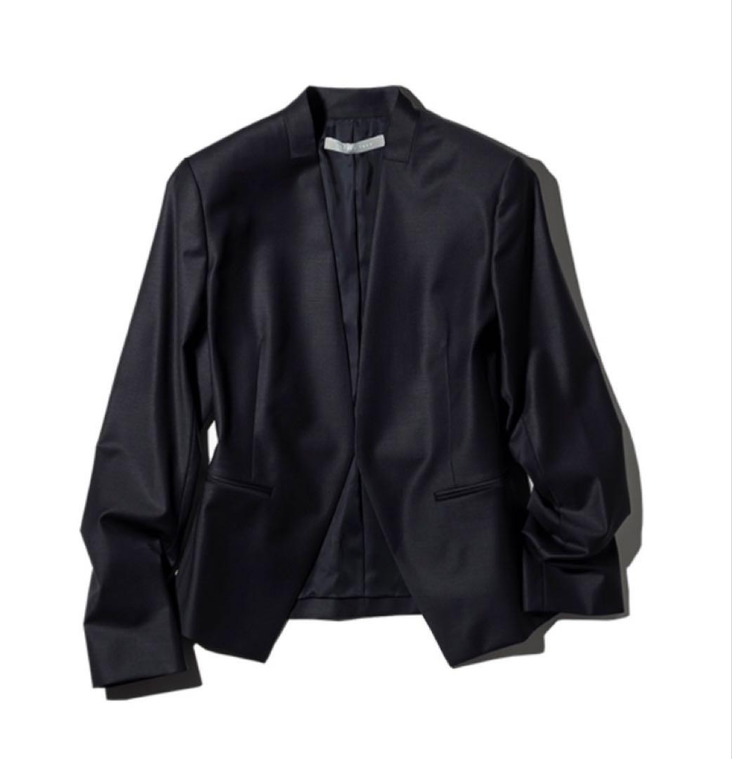 theory luxe DONNA EXECUTIVE黒ノーカラージャケット42