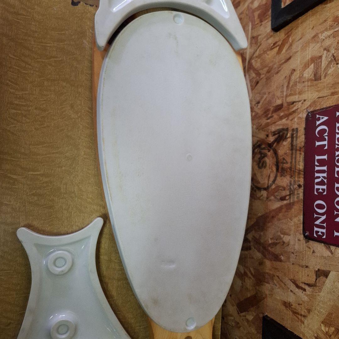 魚型陶器プレート　刺身盛り　大皿