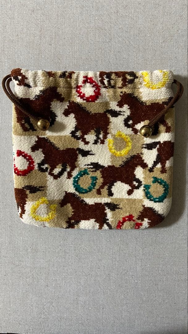 人気⭐︎フェイラースプリントホース巾着ポーチ