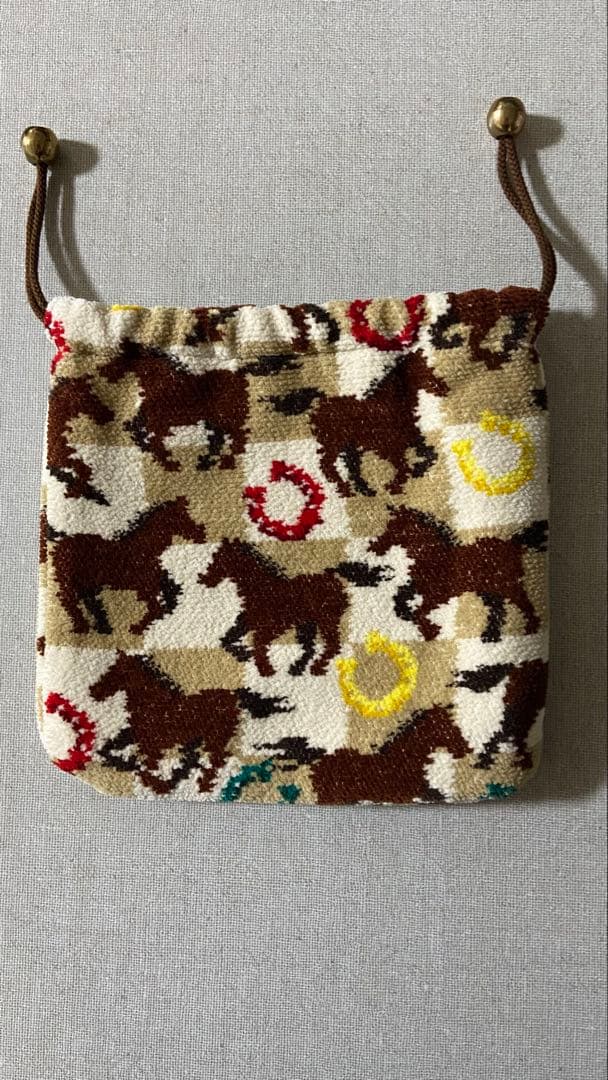 人気⭐︎フェイラースプリントホース巾着ポーチ