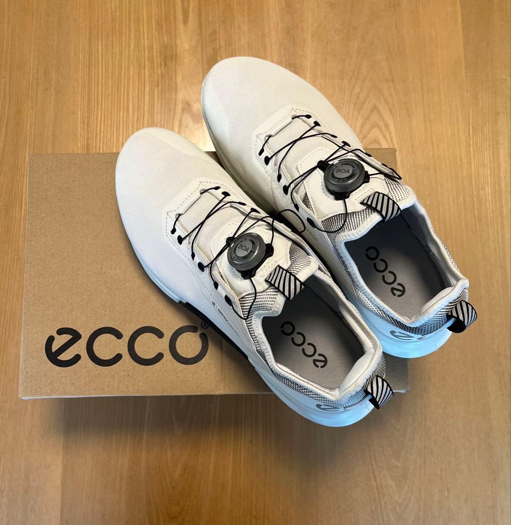 新品同様 ECCO ゴルフシューズ 白 27.5 BOA 44,000円