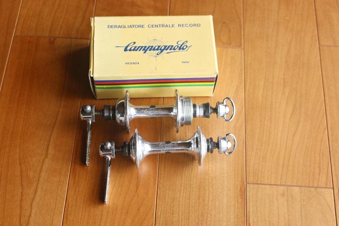 激レア希少 デッドストック カンパニョーロ レコードスモールフランジハブ直QR