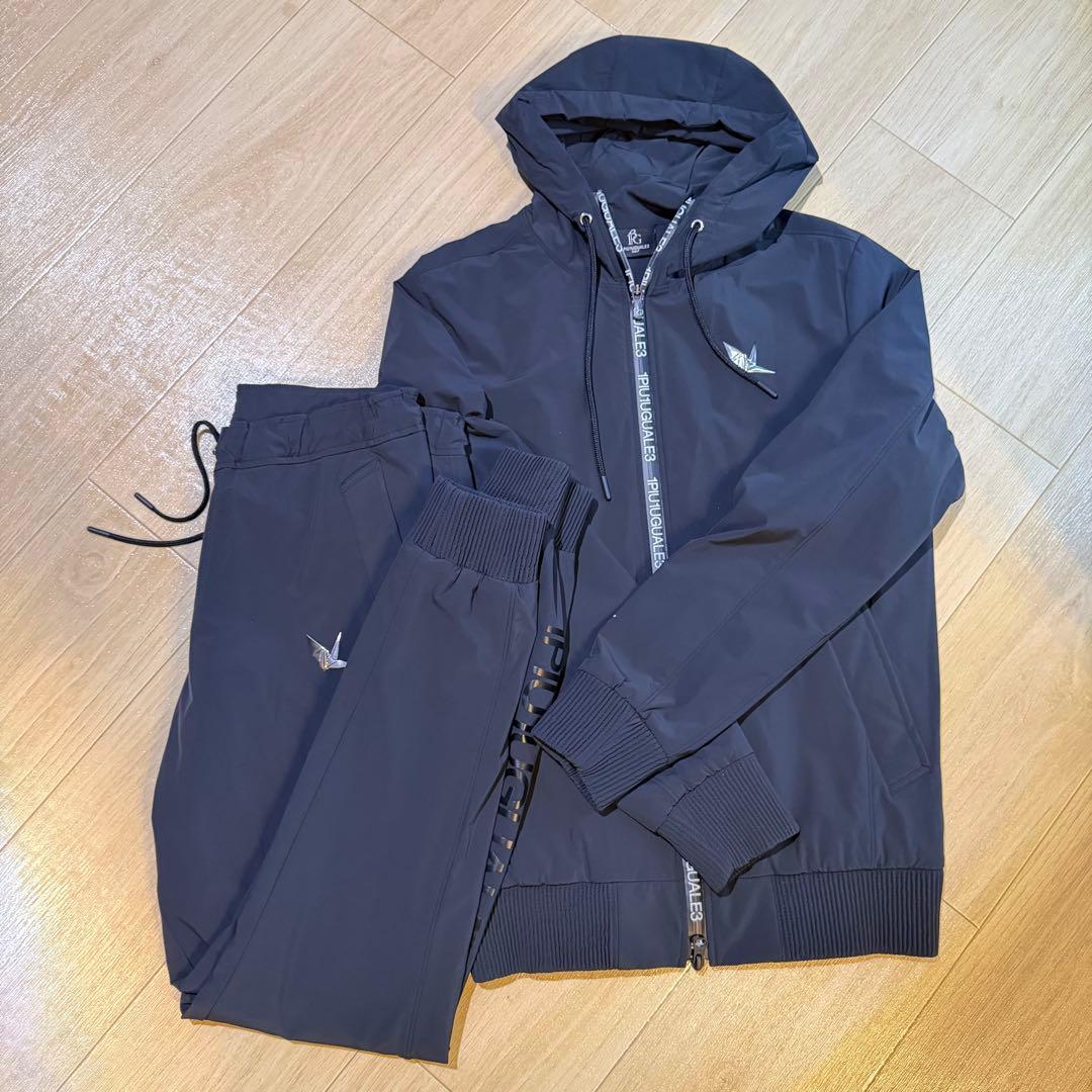 【新品】ウノピュ メンズ　Ⅳ 4 ゴルフ　セットアップ　ブラック　トップス