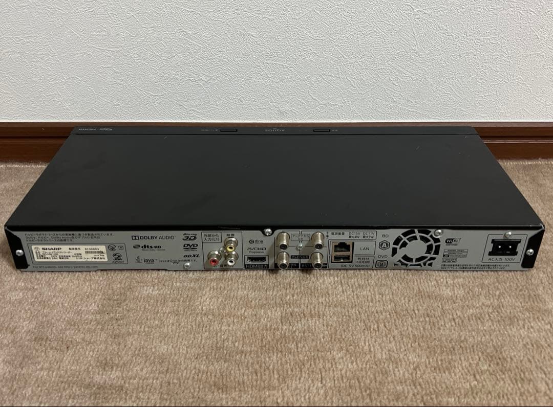 SHARP BD-NW1100 ブルーレイレコーダー HDD1TB