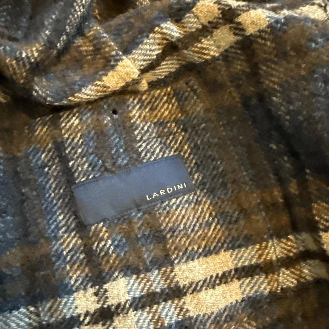 ラルディーニ 青系チェック テーラードジャケット