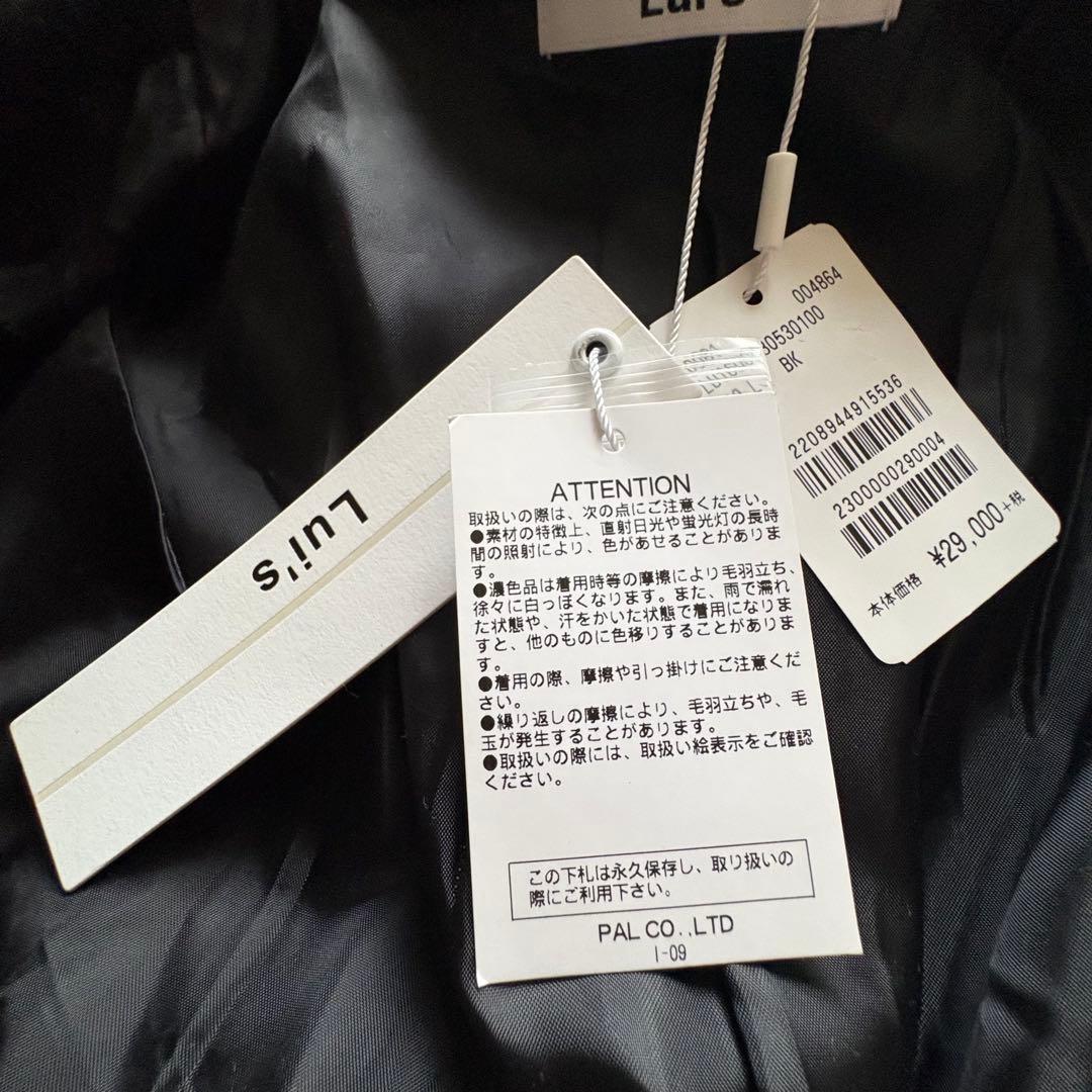 【新品　未使用　タグ付き】Lui's 黒 チェスターコート