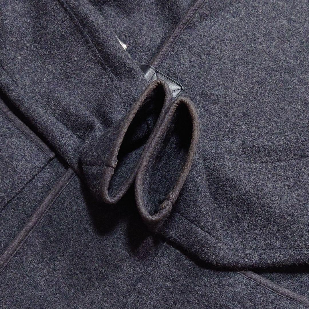 EMPORIO ARMANI レザーベルト付ウールコート L