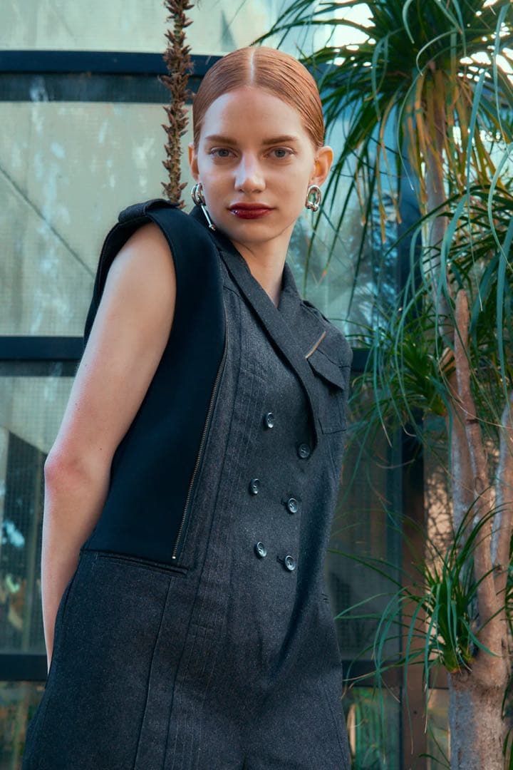 ANDREA&Co.デニムロンパース