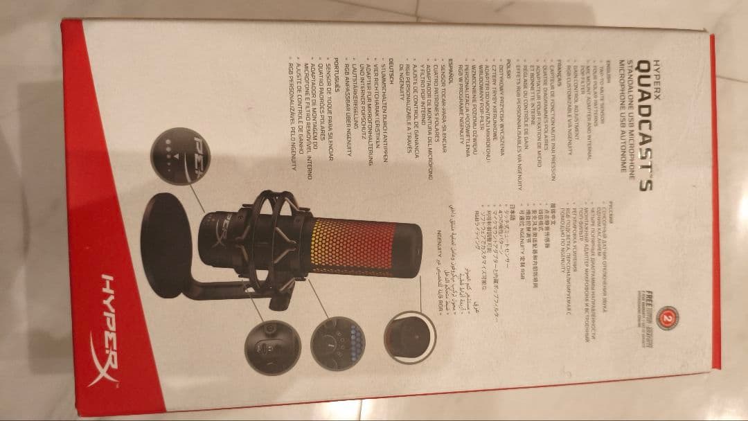 ★MIA36　HyperX QuadCast S USBマイク