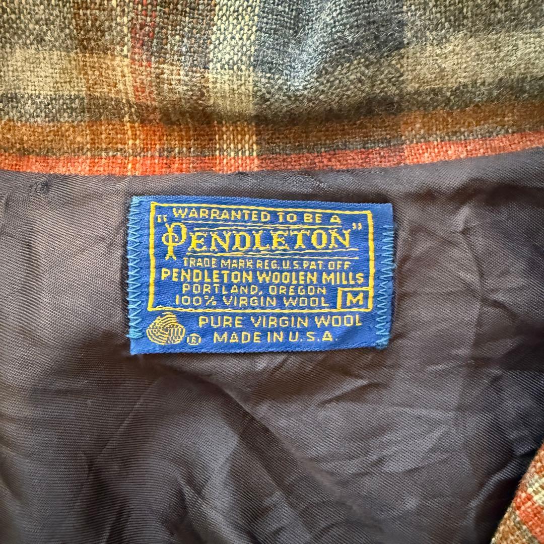 70s USA製　ペンドルトン PENDLETON クルミボタン テーラード M