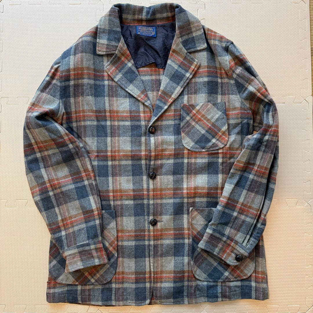 70s USA製　ペンドルトン PENDLETON クルミボタン テーラード M