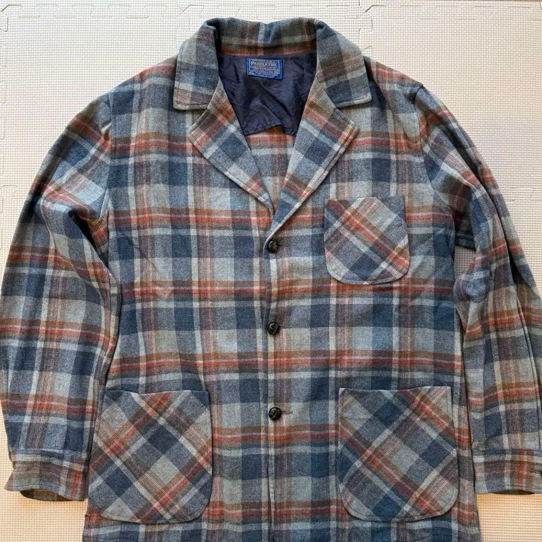 70s USA製　ペンドルトン PENDLETON クルミボタン テーラード M