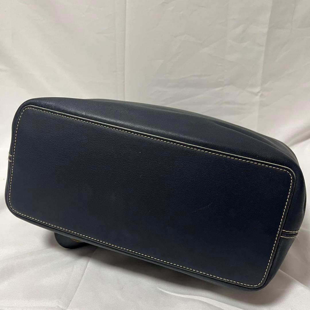 ✨極美品✨　LOEWE アナグラム　ショルダーバッグ　ブルーグレー　レザー