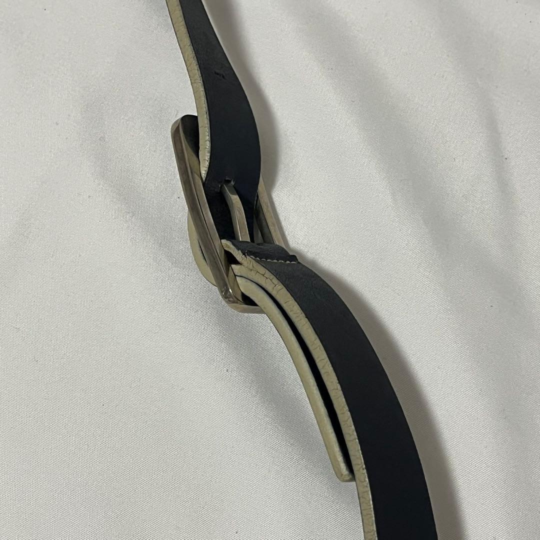 ✨極美品✨　LOEWE アナグラム　ショルダーバッグ　ブルーグレー　レザー