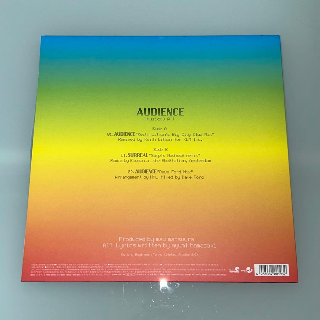 浜崎あゆみ　レコード　AUDIENCE　NEVER EVER　Endless