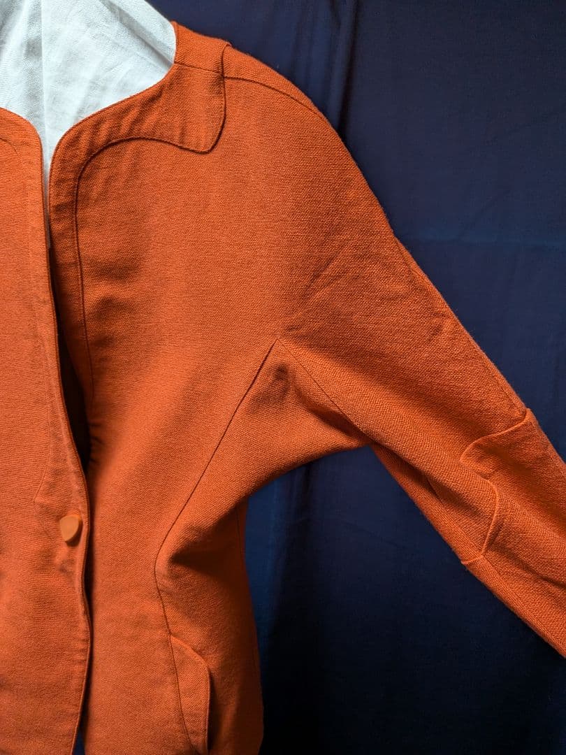 Thierry Mugler ノーカラーデザインジャケット 80s90s