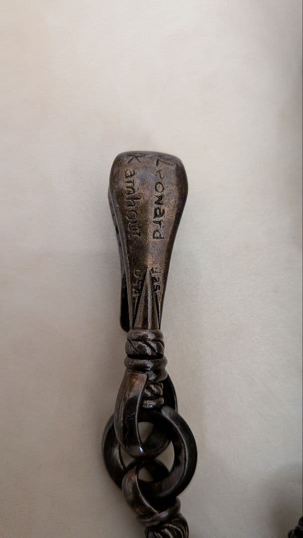 (*に様 エイ皮、ウォレットチェーン スターモチーフ、手作り貴重