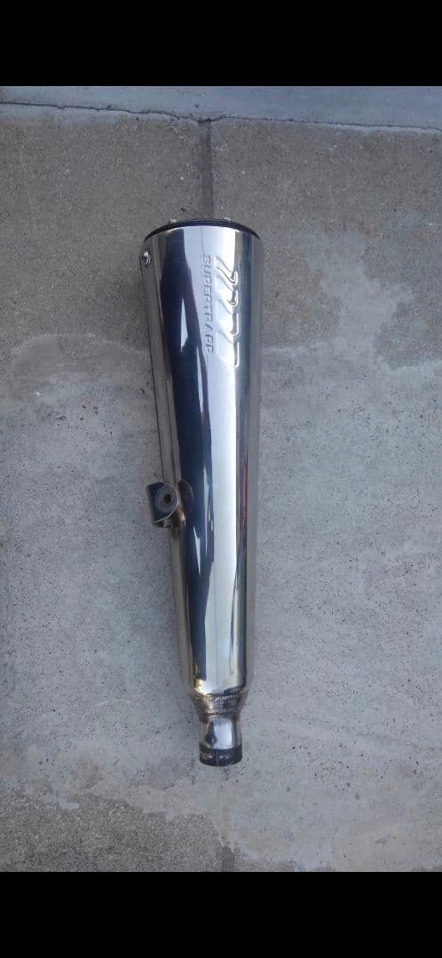 TW200　スーパートラップ　スリップオンマフラー　エキマニ付き