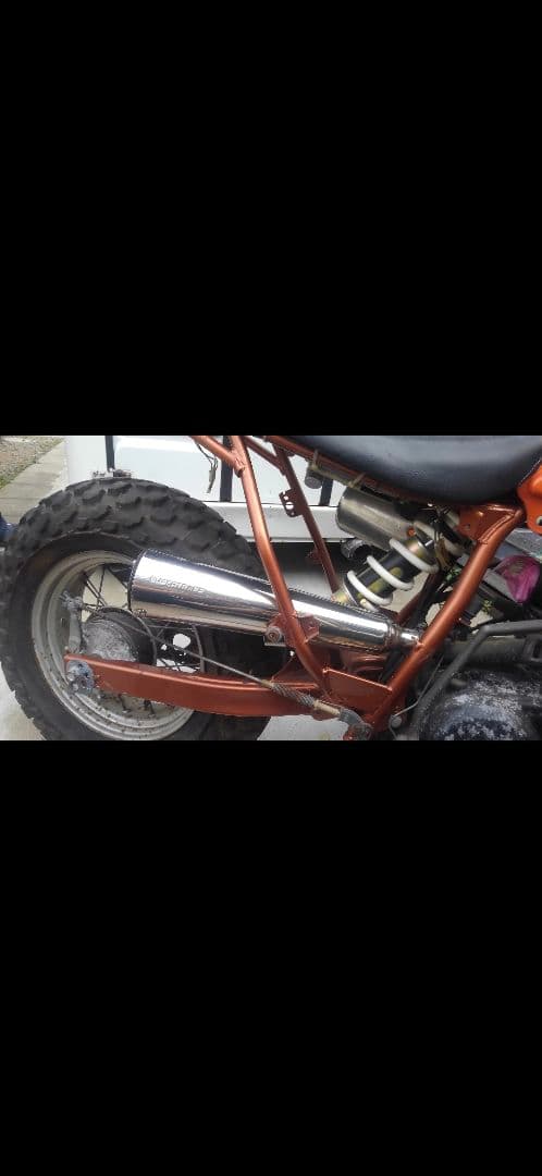 TW200　スーパートラップ　スリップオンマフラー　エキマニ付き