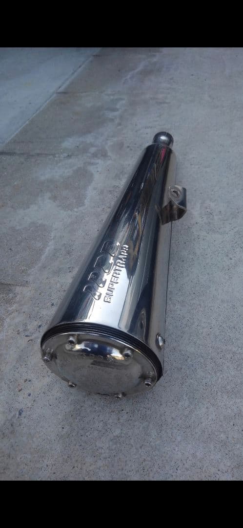 TW200　スーパートラップ　スリップオンマフラー　エキマニ付き