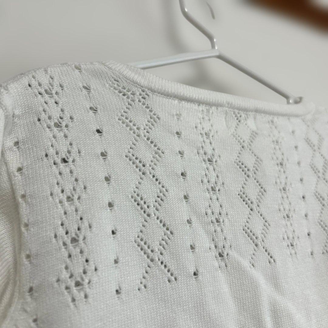 組曲　フォーマルドレス カーディガン付　ホワイト・ライトブルー