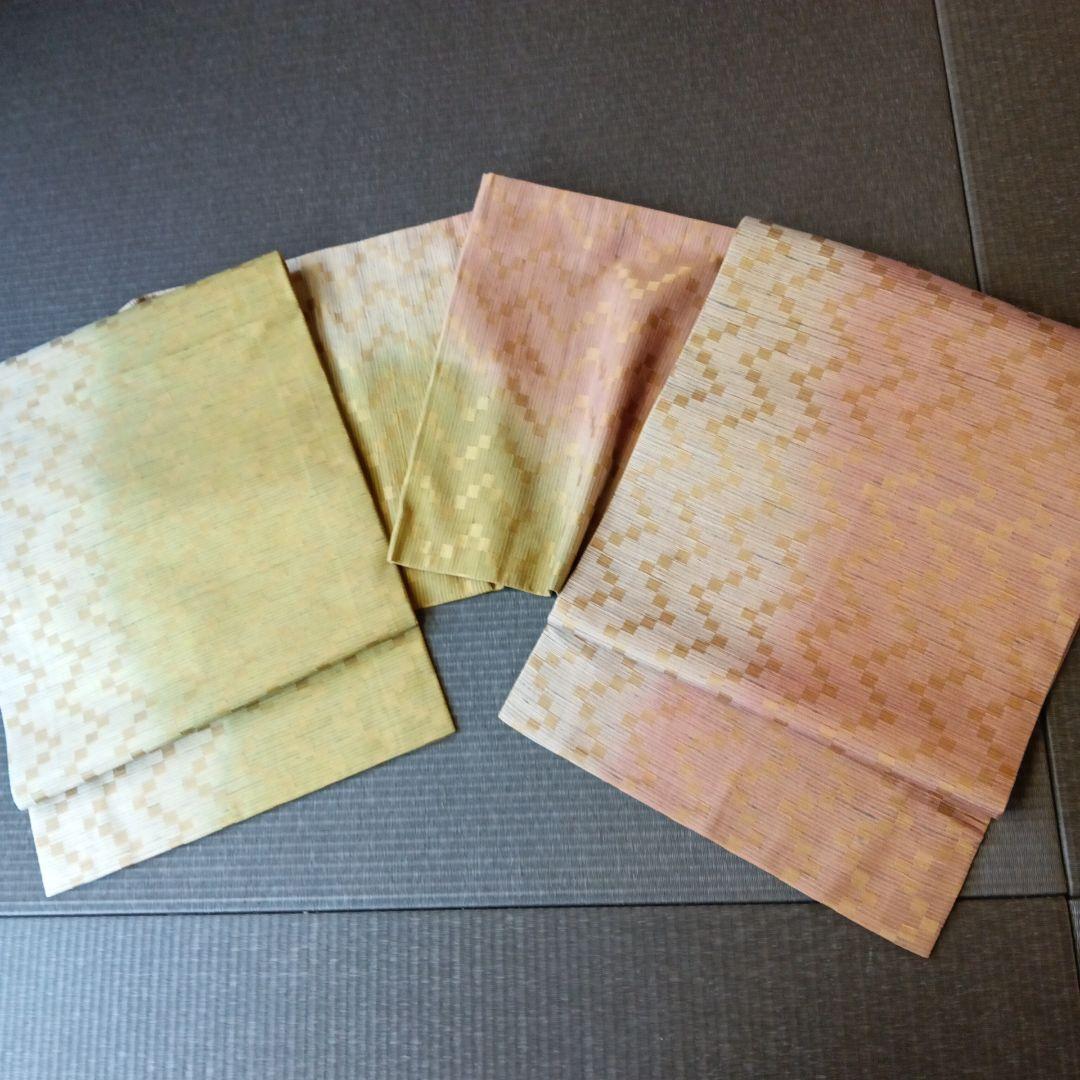 菅原工房 手先二通り　袋帯　霞　リバーシブル　縦縞