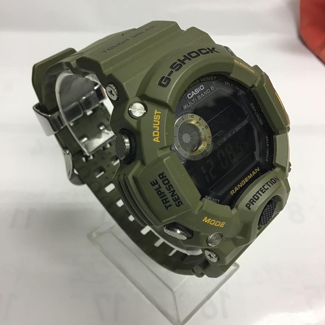 ❣️CASIO カシオ❣️G-SHOCK レンジマン　ソーラー電波オリーブグリーン