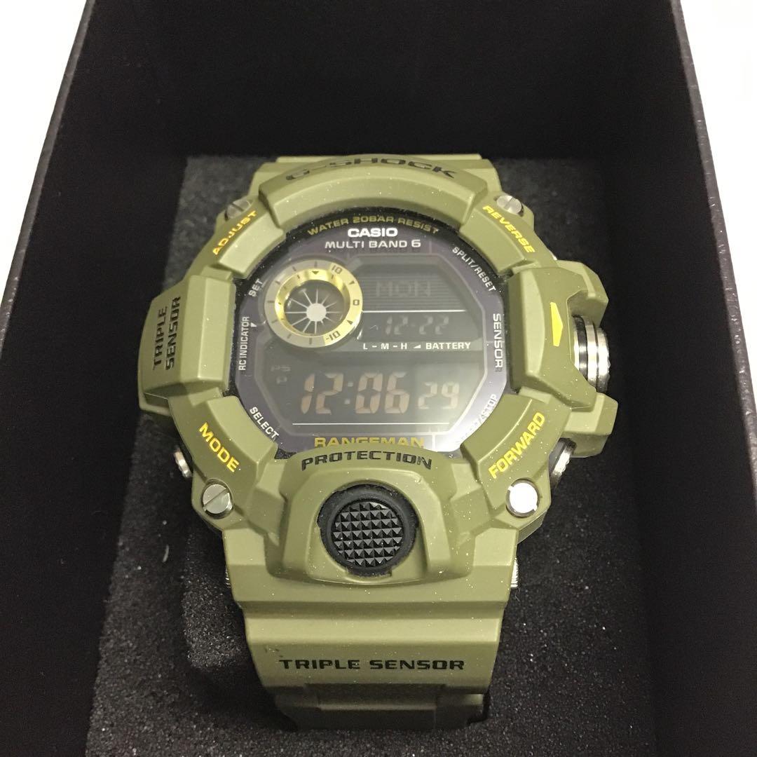 ❣️CASIO カシオ❣️G-SHOCK レンジマン　ソーラー電波オリーブグリーン
