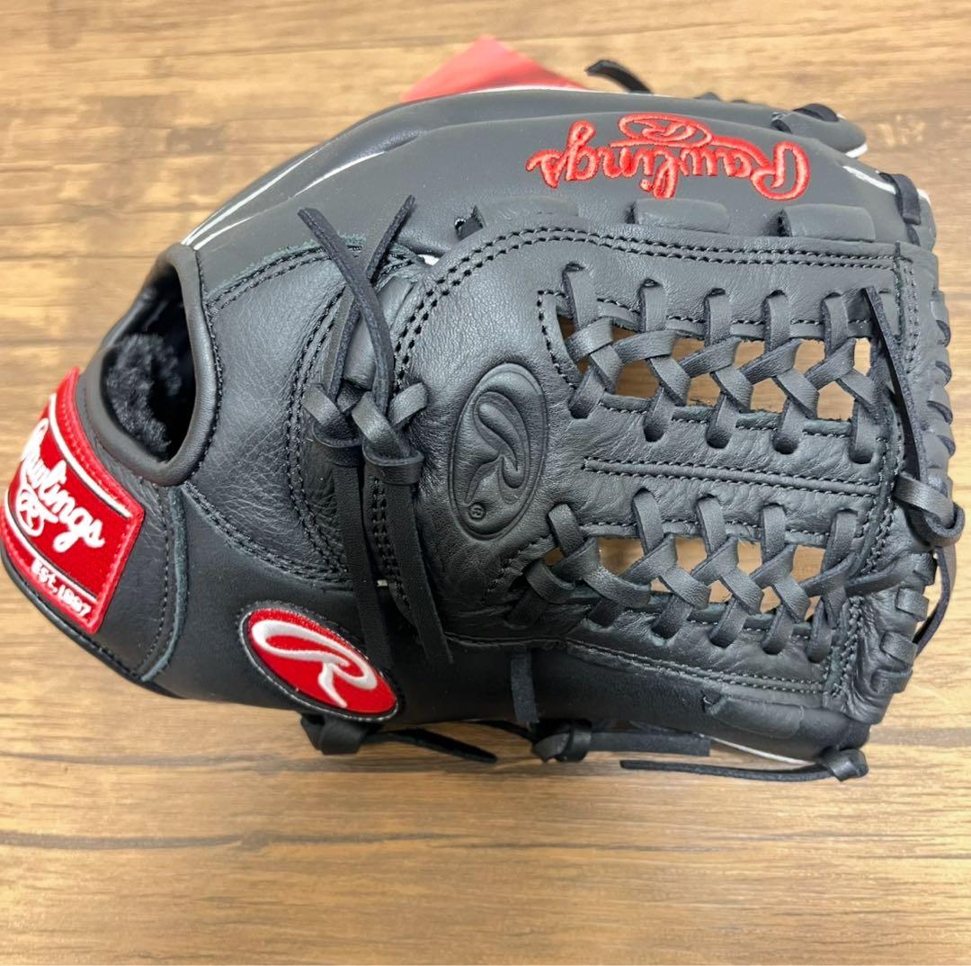 【未使用品】一般軟式・大人用 グローブ ローリングス オールラウンド ブラック