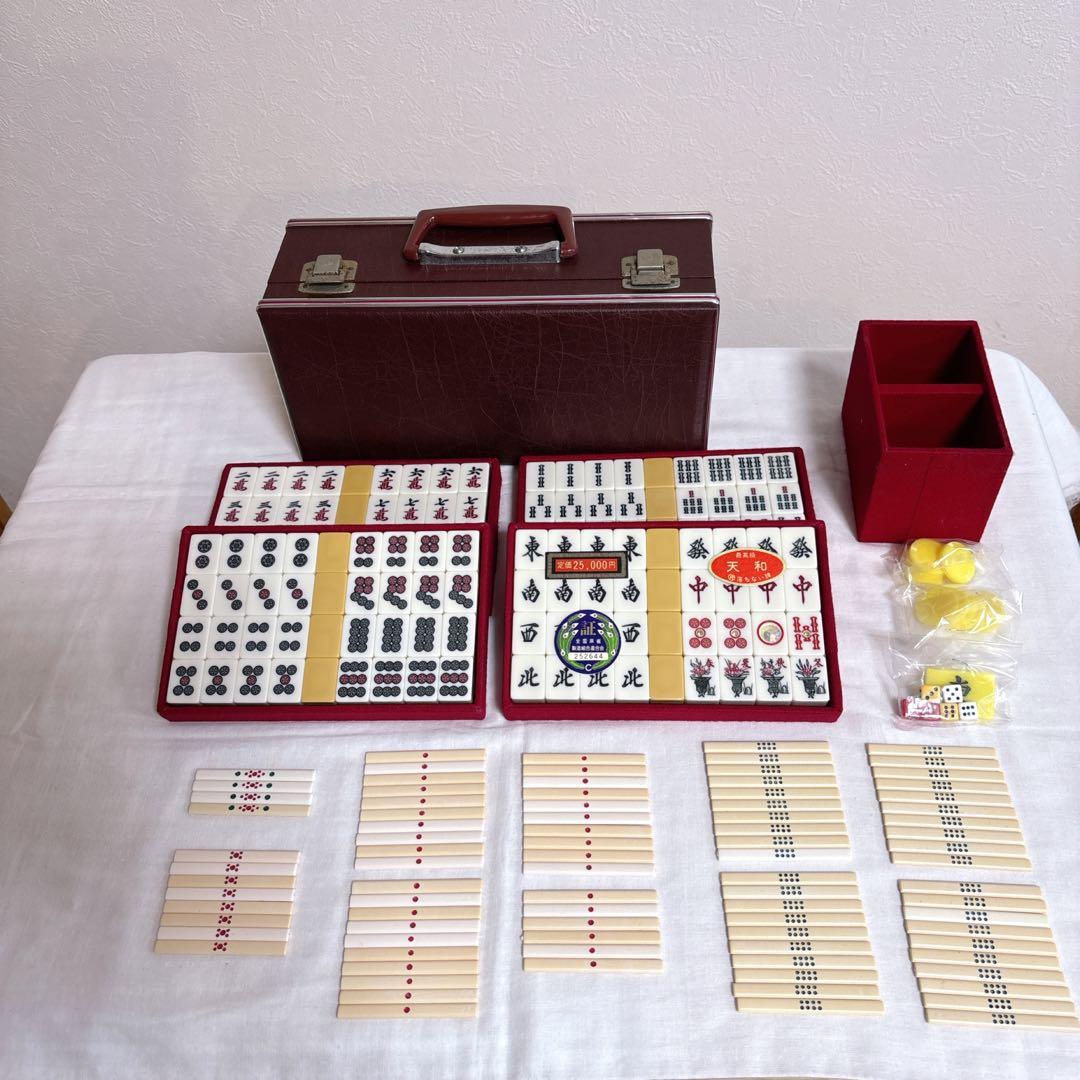 ◆未使用◆天和 テンホウ最高級麻雀蘇州牌 ダイヤ牌