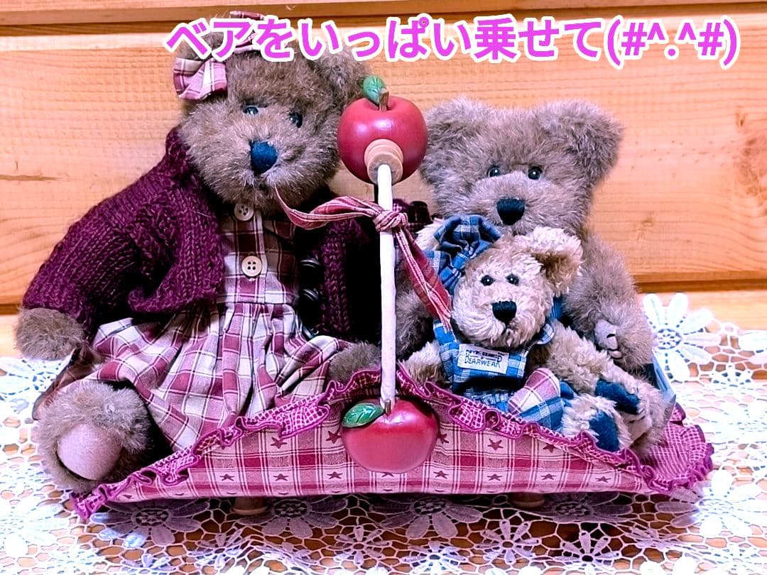 ⭐️アメリカンカントリー雑貨♥サンタさんからの贈り物★ෆまん丸りんごෆバスケット