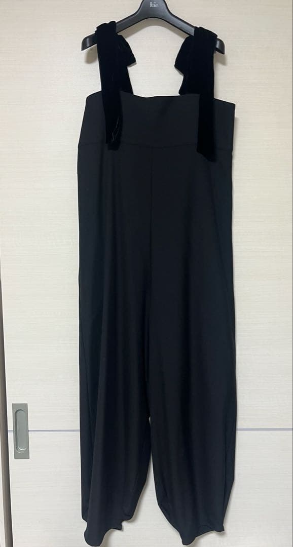 cygne シーニュ　リボンショルダーオールインワン Stelle ブラック