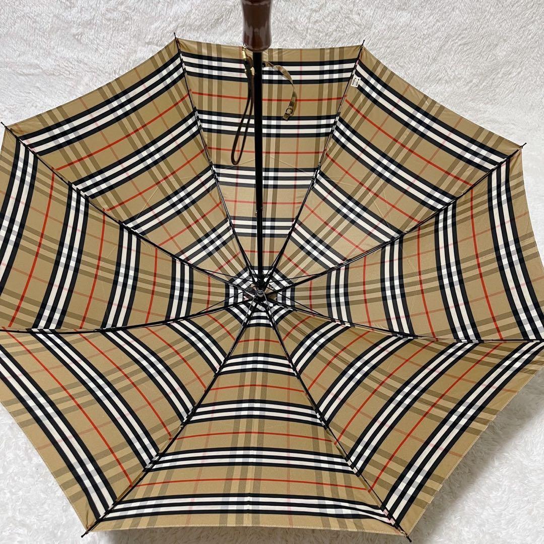 ⭐️タグ付け新品⭐️バーバリー ノバチェック柄　雨傘　折りたたみ傘　手開き