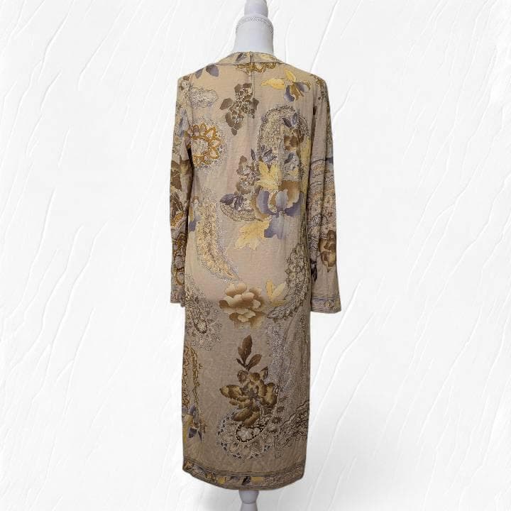 【未使用】LEONARD レオナール ワンピース 花柄 長袖 L