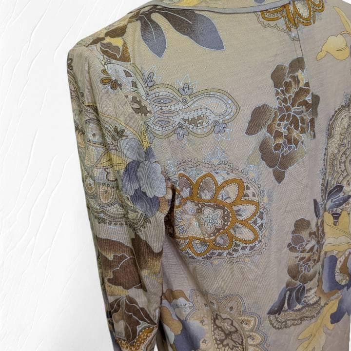 【未使用】LEONARD レオナール ワンピース 花柄 長袖 L